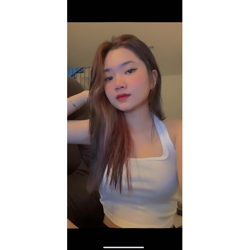 Áo Croptop Choàng Cổ Co Giãn MASSEC A10