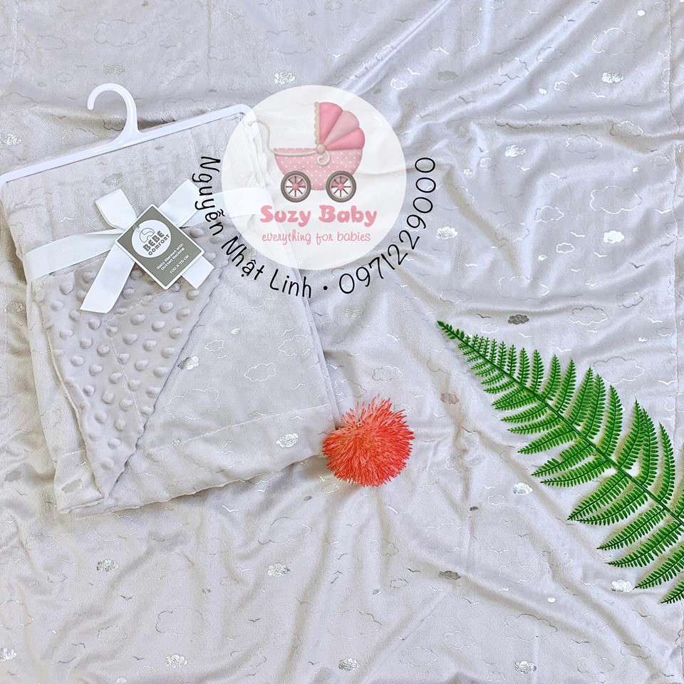 Chăn nhung 2 mặt bebeconfort cho bé