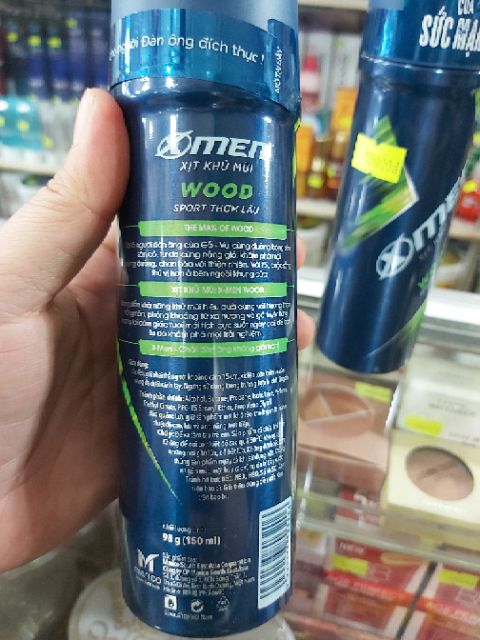 Xịt khử mùi Xmen wood 150ml