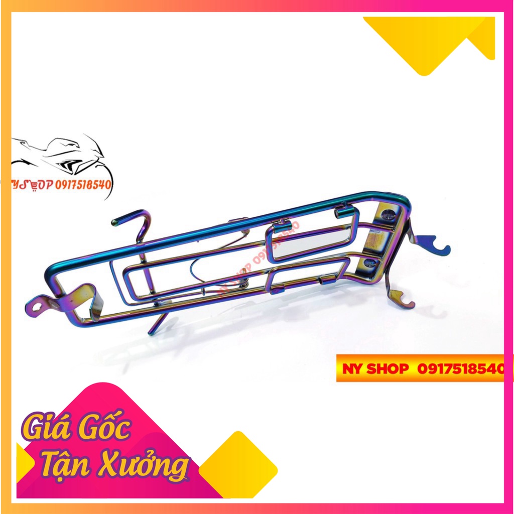 BaGa inox xi xanh titan gắn ex150 loại 10 ly (Ảnh Sp thật)
