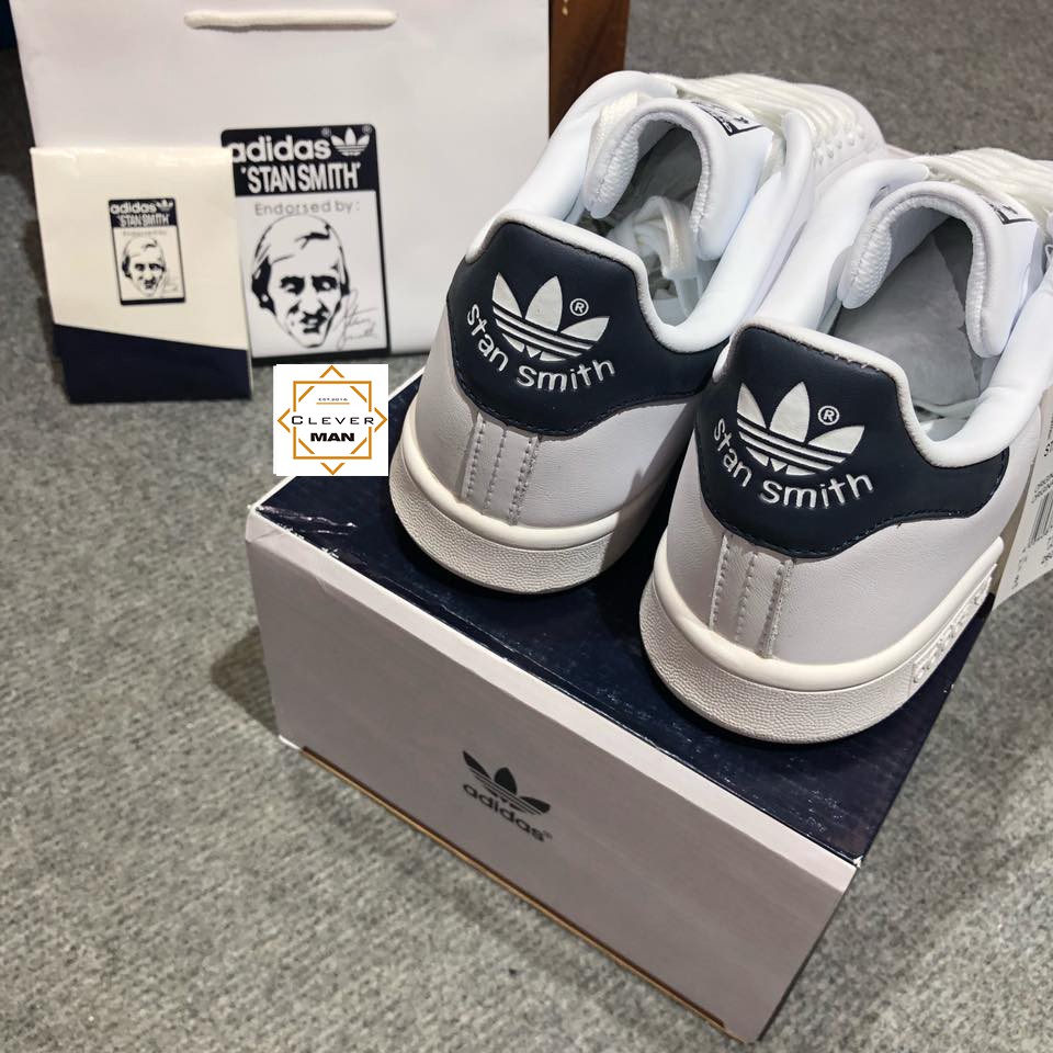 '.. GIẦY đẹp (FULL PHỤ KIỆN) giày thể thao STAN SMITH gót xanh navy tím than giá tốt . . . . hot ³ '\ ;