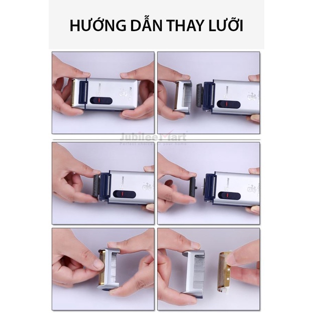 [Freeship] Máy cạo râu Yandou phân phối bởi JUBILEE MART công suất 3W ,lưỡi siêu bén, BẢO HÀNH 12 THÁNG