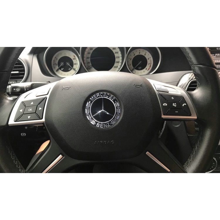 Miếng Dán Trang Trí Nút Bấm Điều Khiển Xe Hơi Mercedes Benz Amg Apple Tree Brabus Lorinser