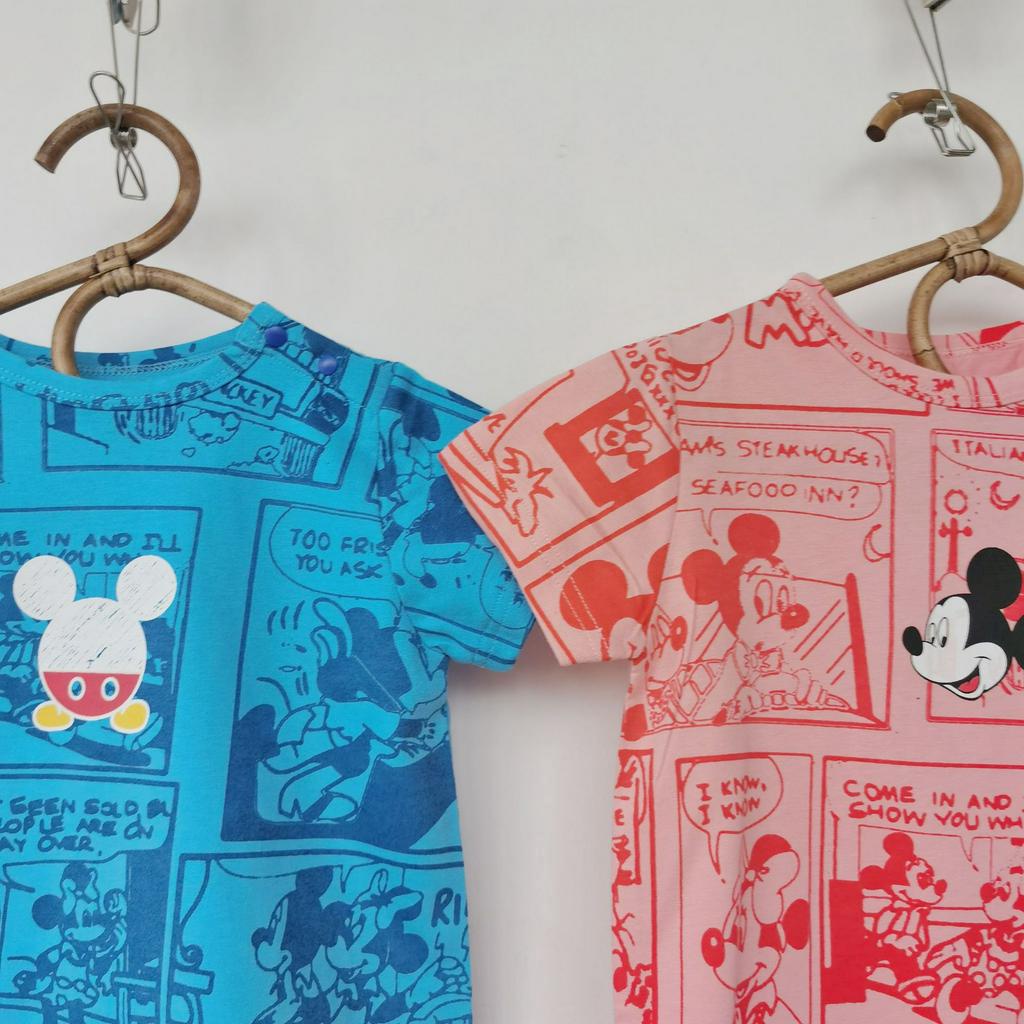 Bộ Áo Liền Quần Tay Ngắn Hoạ Tiết Hoạt Hình Đáng Yêu Cho Bé Trai