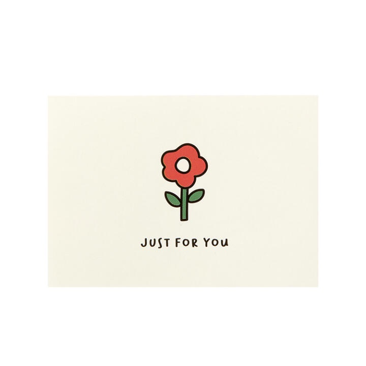Set 3 Thiệp ARTBOX Hàn Quốc Trang Trí Chữ JUST FOR YOU Gấp Gọn Tiện Lợi