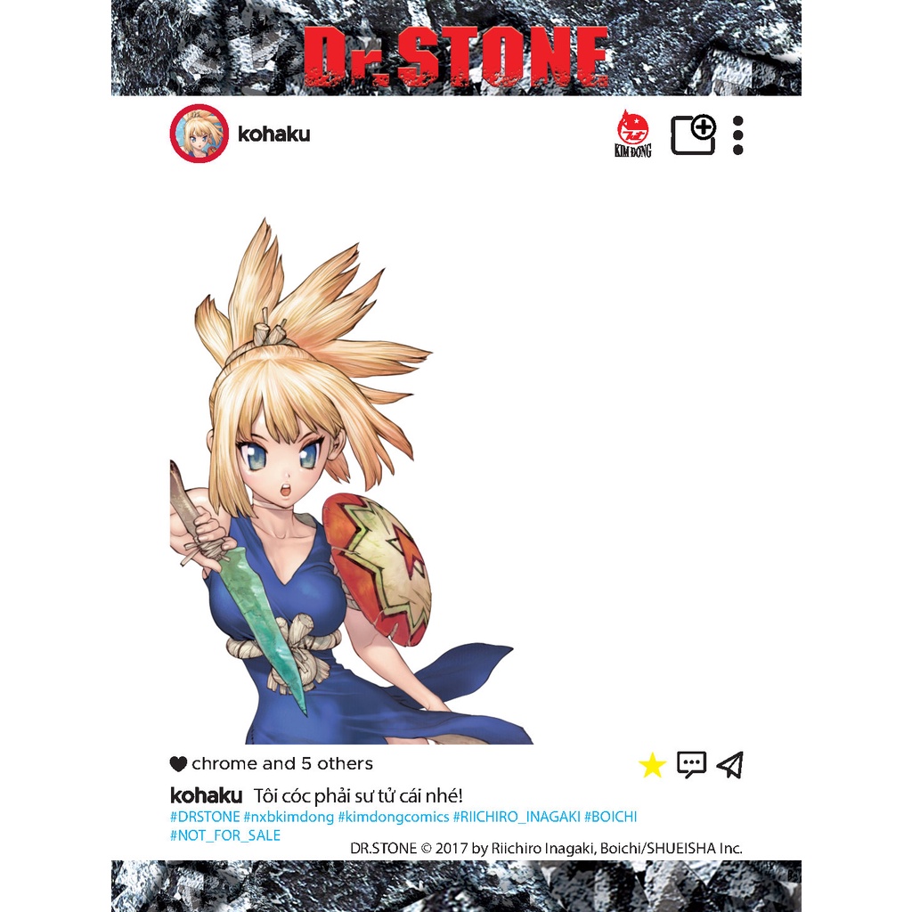 Truyện tranh - DR. STONE Tập 12: Bí Mật Của Hóa Đá ( Tặng thẻ SNS nhân vật)