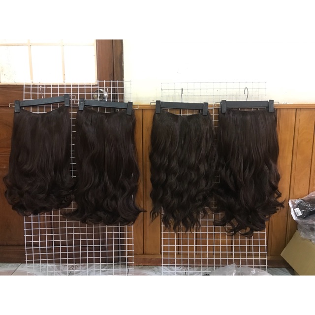 Tóc kẹp chữ U - socola