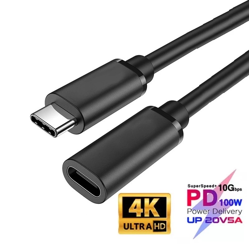 Cáp Mở RộNg Nhanh HDMI 4K USB 3.1 5A 100W 10Gbps Cho Laptop / ĐầU CắM Sang Lỗ CắM