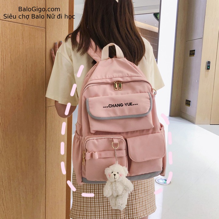 Balo ulzzang Hàn Quốc vải xịn mềm êm tay ( Có Sẵn) G277 - BaloGigo