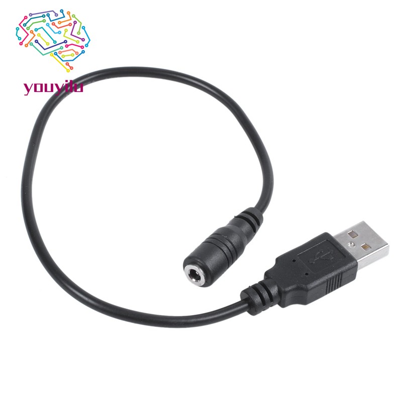 Cáp chuyển đổi từ DC 3.5 X 1.35mm đầu cái sang USB 2.0 A đầu đực | WebRaoVat - webraovat.net.vn