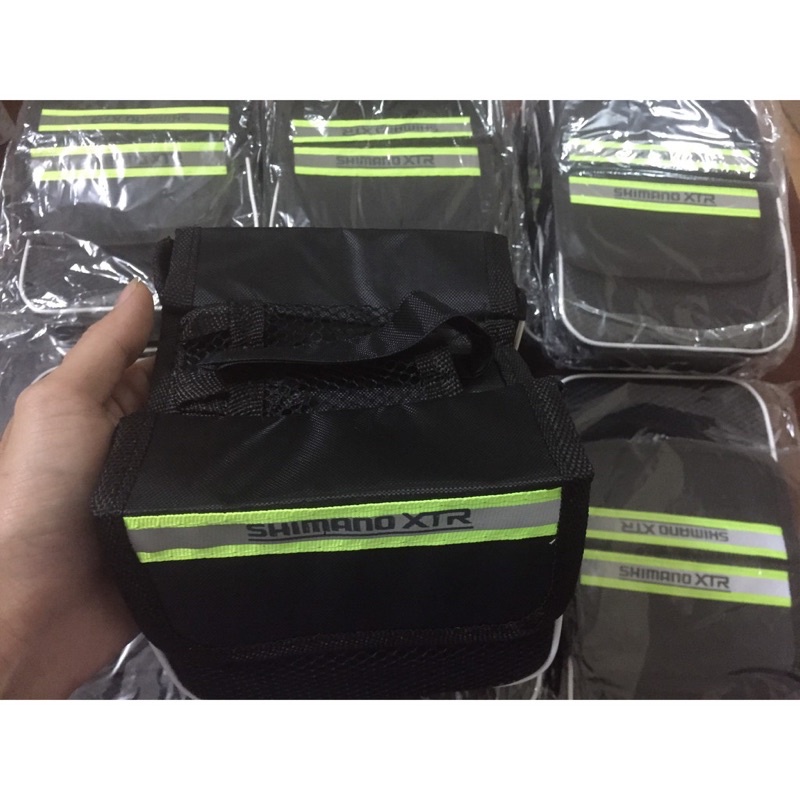 Túi xe đạp/túi treo xe đạp Shimano giá rẻ, túi rộng, thoáng, 2 ngăn 2 bên