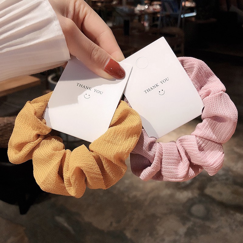 Dây Cột Tóc Bằng Lụa Satin Xinh Xắn Cho Nữ