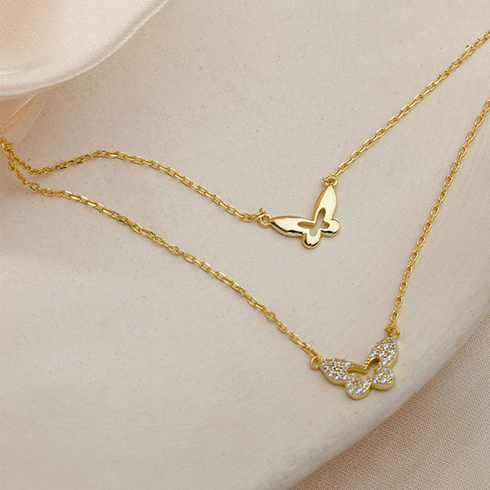 vòng cổ Nữ Hình Bướm Đính Đá Thời Trang