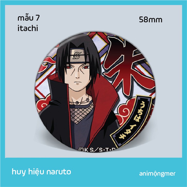 Huy hiệu naruto 58mm