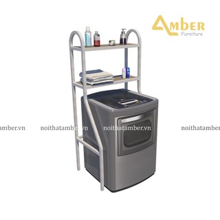 Kệ sắt để đồ sau máy giặt ban công chung cư cao tầng, phòng tắm, phòng vệ sinh siêu vững chắc