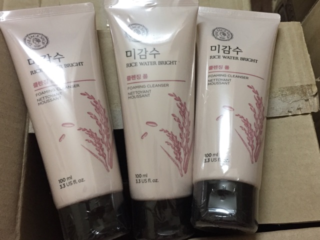 Sữa rửa mặt gạo Rice water bright cleansing Foam ☘️gao_beauty223☘️