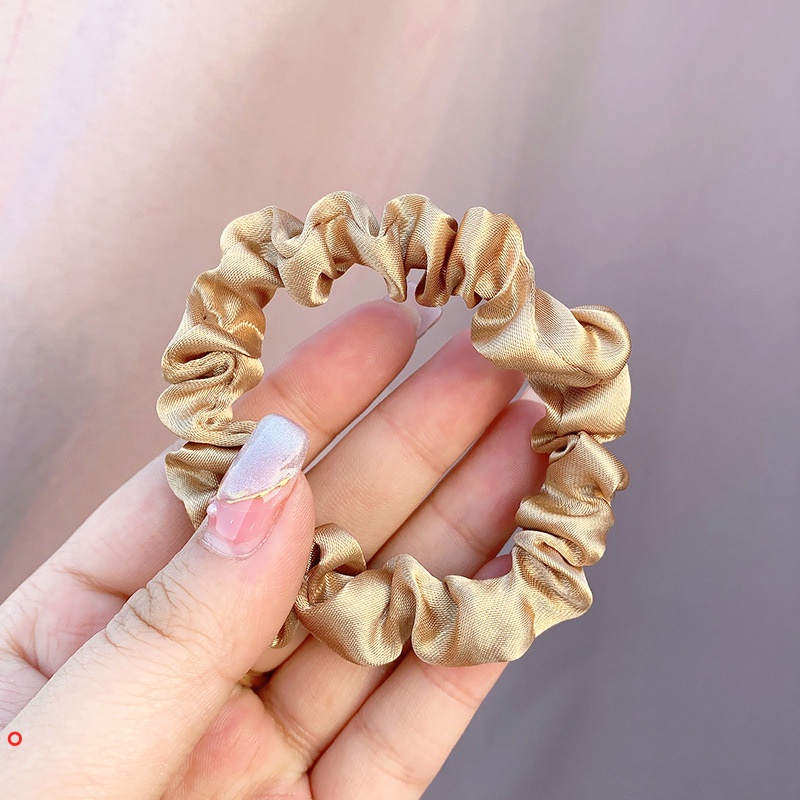 Dây buộc tóc co giãn màu trơn nữ tính thời trang