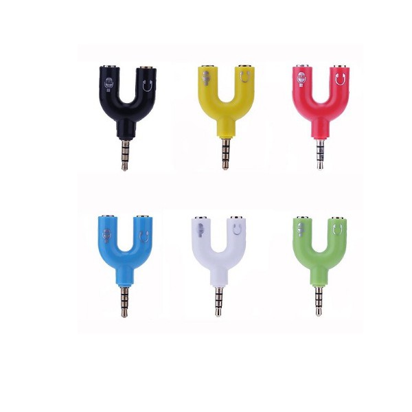 ĐẦU CHIA JACK  3.5MM RA 2 LỖ MICRO VÀ PHONE HÌNH CHỮ U giá cực sốc