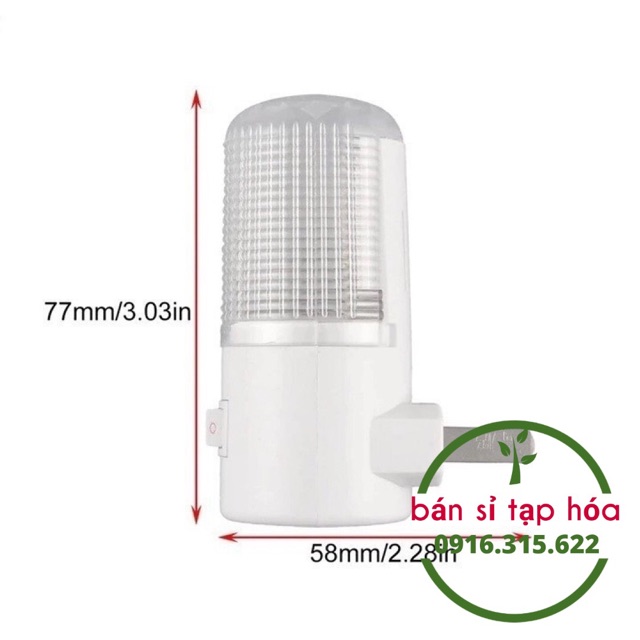 Đèn Ngủ 3W Tròn Đèn Ngủ Mini Có Công Tắc
