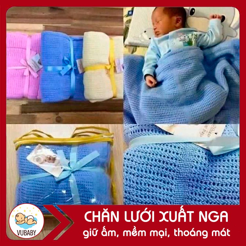 Chăn lưới chống ngạt Papa Mama và mền sơ sinh xuất Nga