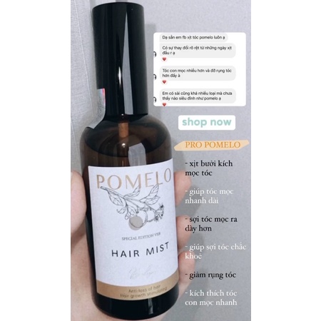 Pro POMELO Hair Mist - Xịt Bưởi Kích Mọc Tóc X2