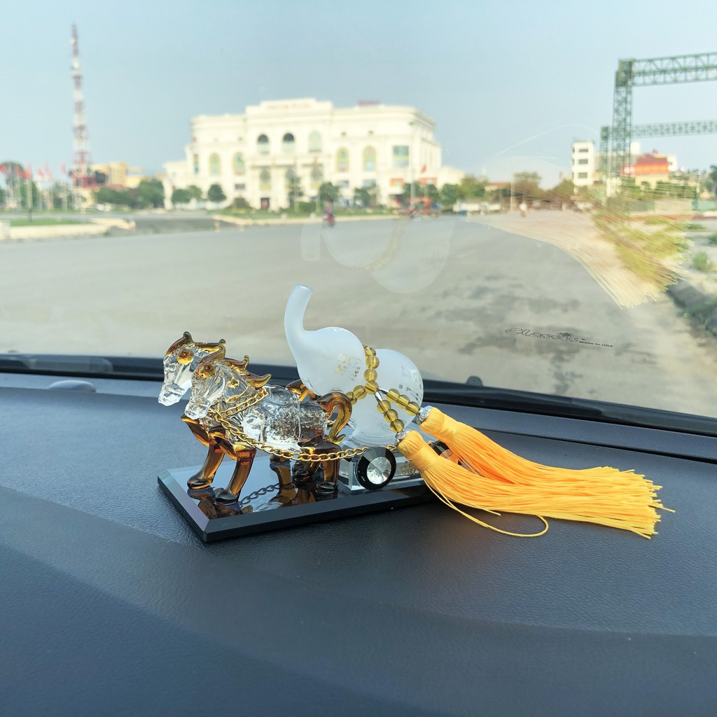 Tượng song mã kéo hồ lô | BigBuy360 - bigbuy360.vn