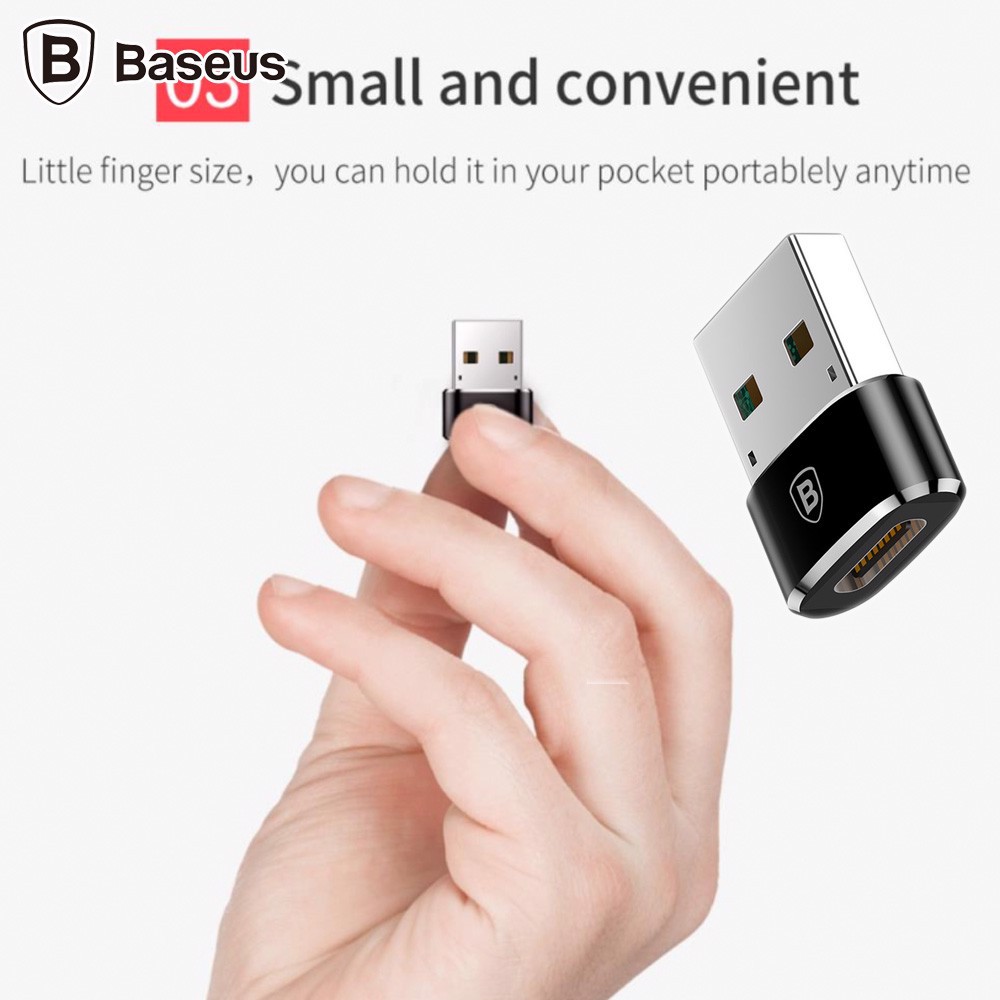 Đầu chuyển từ USB Type A sang Type C Baseus