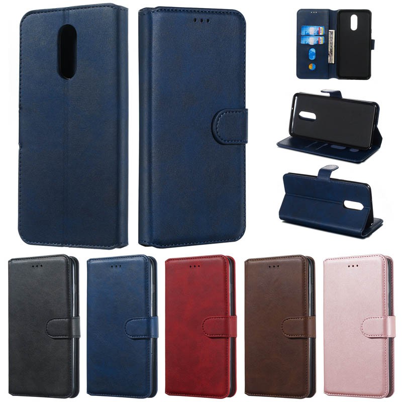 Ốp lưng da PU kèm ví dạng lật dành cho điện thoại LG G9 G8 G7 ThinQ Stylo 5 4 Velvet 5G 4G V50 V40 V30 W30 W10 Q8 2018