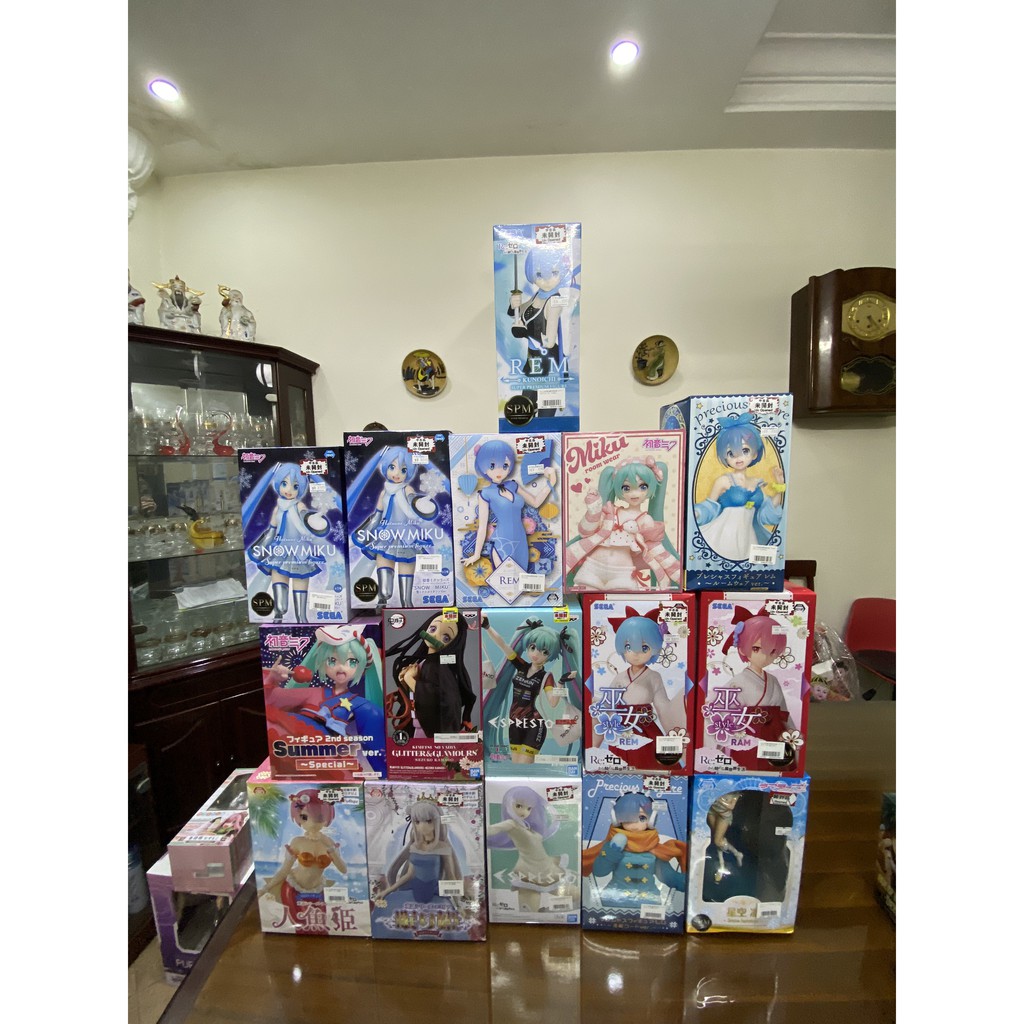Game Prize mô hình nhân vật Rem Ram Miku Emilia