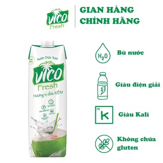 1 hộp nước dừa vico fresh 1l - vị xiêm