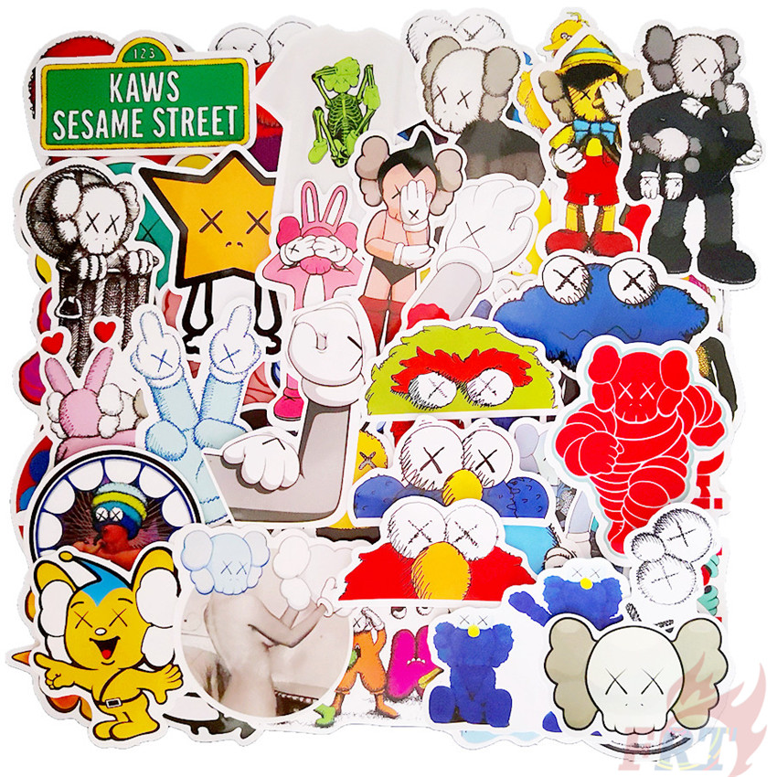 Bộ 102 Miếng Dán Graffiti Hoạt Hình Kaws - Series 02 Bff