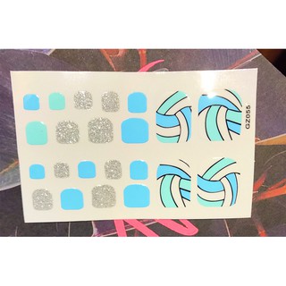 Miếng dán móng chân - Nail Wraps (22 miếng dán khô)
