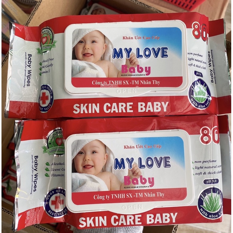Khăn ướt mylove baby 80gr