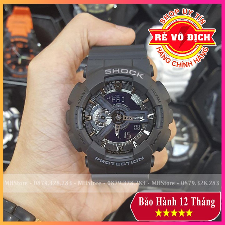 Đồng hồ thể thao nam Shock 110 ⚡FreeShip⚡ Chống nước đa năng, Trẻ trung, Năng động - Đồng hồ nam thể thao ⚡ BH 12 tháng