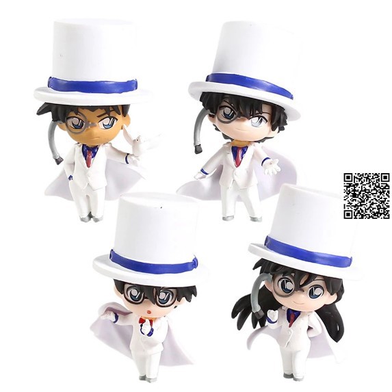 Mô hình Conan chibi Thám tử lừng danh mặt trang phục Kaitou Kid [ Shop-Nino24 ID 1569 ]