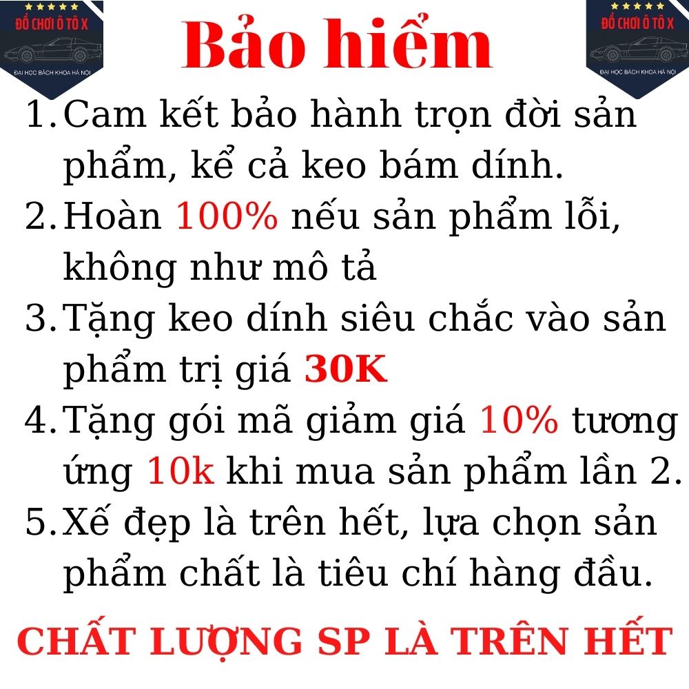 Ốp mang cá ô tô hợp kim cao cấp không gỉ dành cho tất cả các dòng xe [Hàng cao cấp]