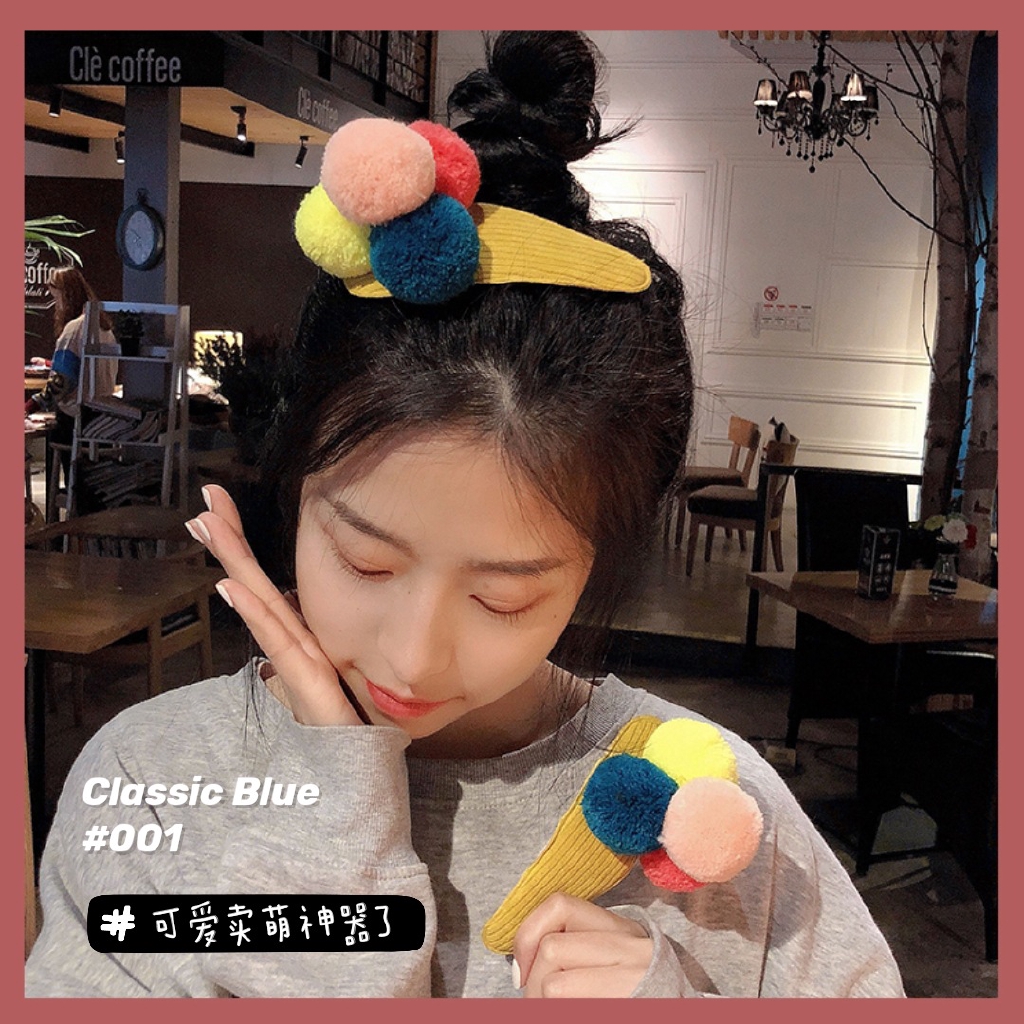 Kẹp tóc hình khủng long/trái cây dễ thương xinh xắn cho nữ