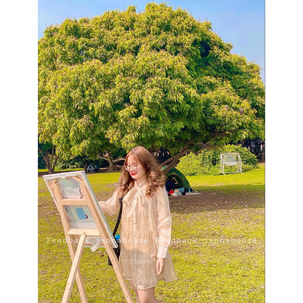 Váy ulzzang khuy ngọc babydoll cao cấp - M18 - bluegirl - [Mã SKAMCLU10 giảm 7% tối đa 20K] | BigBuy360 - bigbuy360.vn