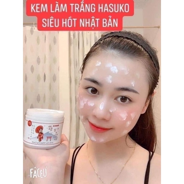 Kem trắng da Hasuko Nhật Bản bật tone sau lần đầu tiên - Hàng chính hãng