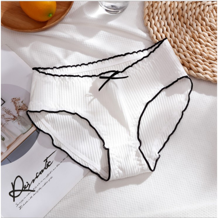 [Set 3 quần] Quần lót nữ cotton viền ren , quần xì kháng khuẩn xuất Nhật co dãn 4 chiều quyến rũ sexy M15 | BigBuy360 - bigbuy360.vn