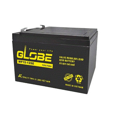 Bình ắc quy Globe 12V - 15AH giá rẻ..