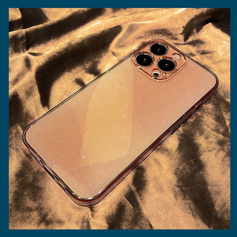 Ốp Điện Thoại Silicon Trong Suốt Màu Dạ Quang Đính Sequin Lấp Lánh Chống Rơi Chống Trầy Cho iphone 13 Pro 12 Pro xs max 11 xr x / xs