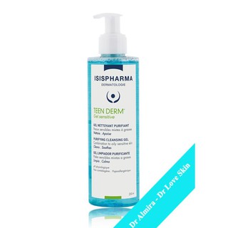🔥CHÍNH HÃNG🔥 Gel rửa mặt giảm nhờn dành cho da mụn nhạy cảm Teen Derm Gel Sensitive - ISIS PHARMA
