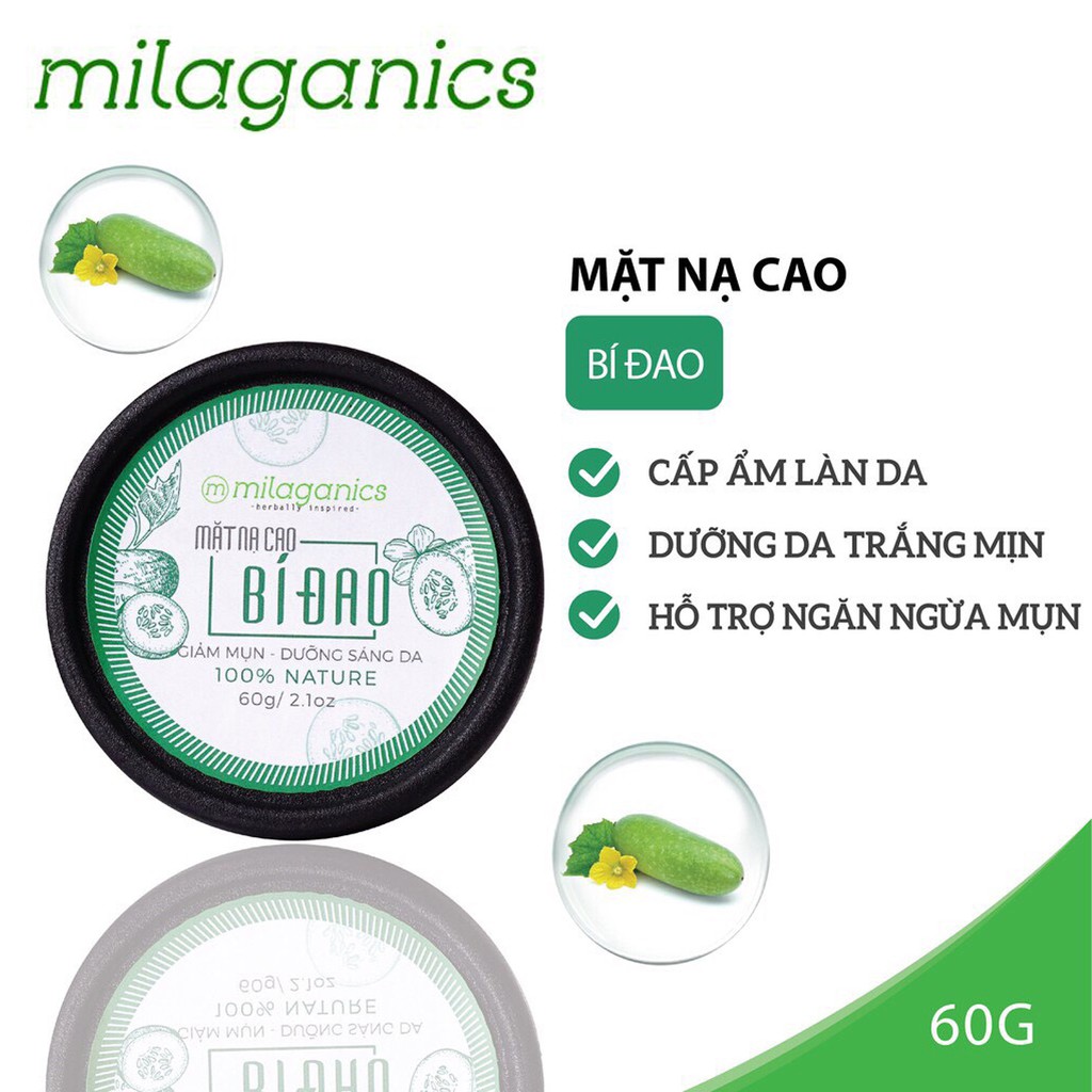 MẶT NẠ CAO BÍ ĐAO MILAGANICS 60 GRAM