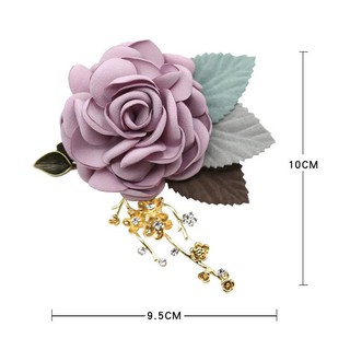 [Freeship] Cài áo hoa hồng đính cành mai mạ vàng/ Hoa cài áo có cành hoa/ Hoa cài áo cô dâu/ Hoa cài áo chú rể/ Cài áo