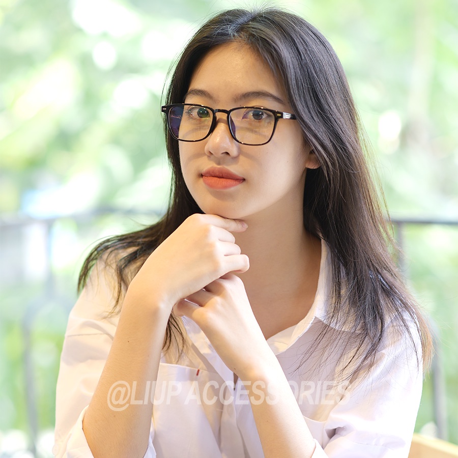 Gọng kính mắt cận vuông nhỏ nhựa dẻo nam nữ Liup eyewear 213 nhiều màu, chất liệu dẻo, đeo thời trang chống bụi
