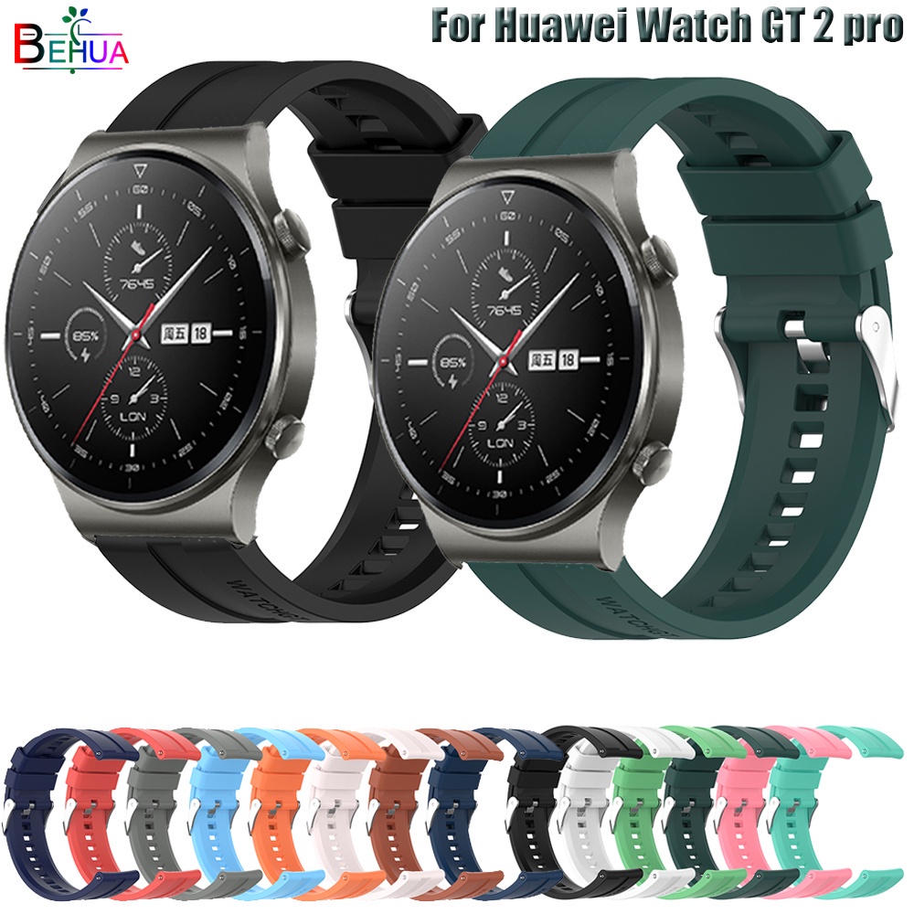 Dây Đeo Đồng Hồ Thông Minh 22mm Bằng Silicon Cho Huawei Watch Gt 2 Pro / Gt 2 46mm Huawei Honor Magic Watch 2 46mm