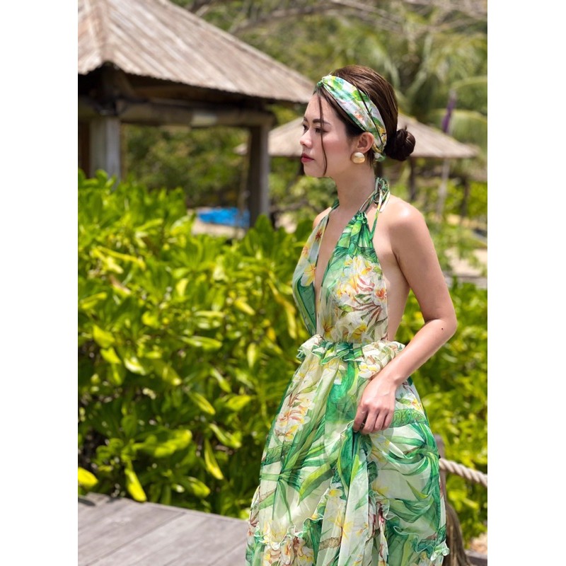 Maris Dress xanh lá - LINN Design