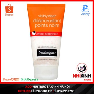 Sữa rửa mặt cát trị mụn Neutrogena Visibly Clear Desincrustant Points Noirs 150ml