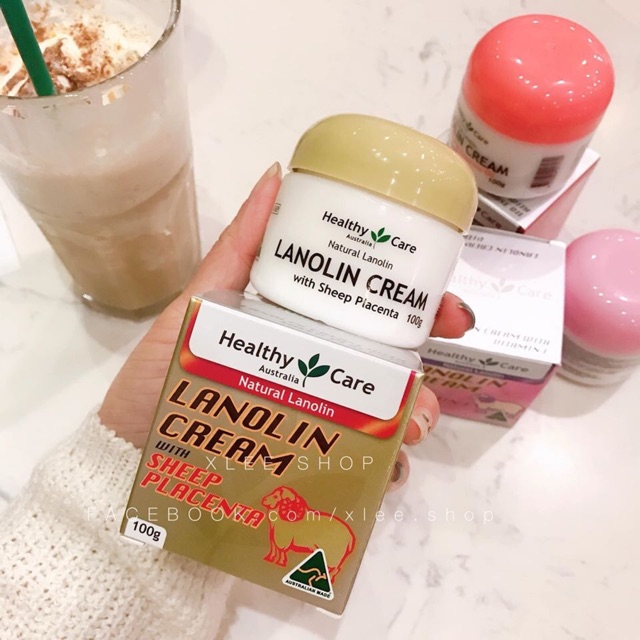 Kem cừu Úc Lanolin Cream 100g Healthy Care chính hãng with vitamin E, primrose oil, grape seed, sheep placenta | BigBuy360 - bigbuy360.vn